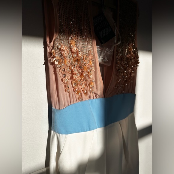 NWT - ELISABETTA FRANCHI Embellished Beaded Jumpsuit Size US 2 UK 6 - Picture 4 of 9